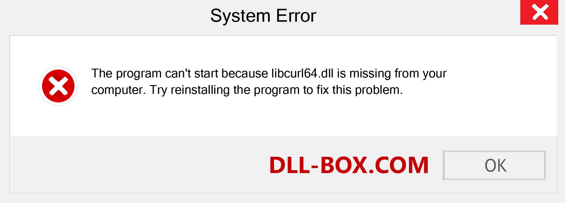  libcurl64.dll file is missing?. Download for Windows 7, 8, 10 - Fix  libcurl64 dll Missing Error on Windows, photos, images